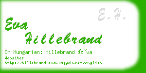 eva hillebrand business card